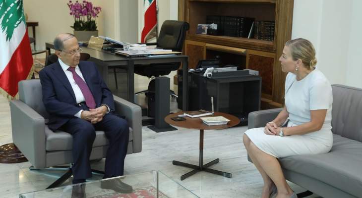 عون يستقبل سفيرة النرويج