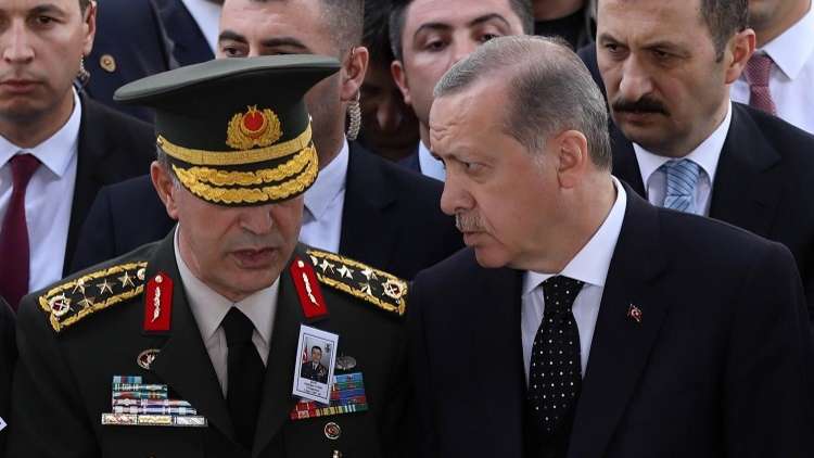 الإعلام التركي: اجتماع بين أردوغان ووزير الدفاع بعد مقتل 5 جنود بسوريا