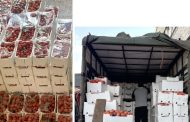 توقيف شاحنة محملة بكمية من شرحات البندورة السورية المهربة