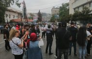 وقفة احتجاجية أمام خيمة حراك النبطية وقطع الطريق