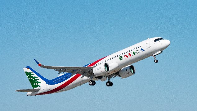 الميدل ايست تسلمت أول طائرة إيرباص A321NEO .. الحوت: نأمل ان تبقى بيروت والمطار وجهة لاستقطاب العرب والأجانب