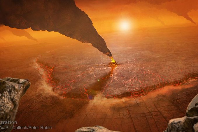 ناسا تنشر صورة مرعبة لثوران بركان على كوكب الزهرة !