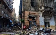 بالفيديو ـ وفاة 4 بانهيار مبنى بسبب الأمطار في الاسكندرية