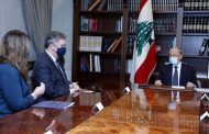 الرئيس عون التقى جون ديروشيه: لبنان المتمسك بسيادته يريد نجاح المفاوضات حول الحدود البحرية
