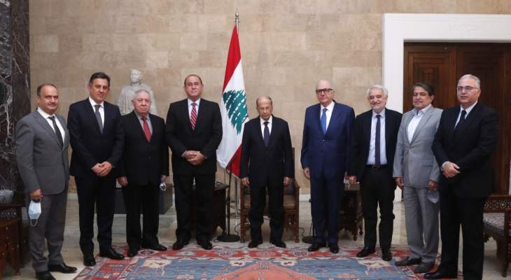 الرئيس عون: ​الاجهزة الامنية​ سوف تتشدد في مراقبة حركة التصدير من المرافق اللبنانية البرية والبحرية والجوية