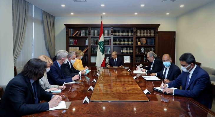 عون: الانتخابات النيابية ستجري في موعدها في ربيع 2022 ولبنان يرحّب بوجود مراقبين أوروبيين
