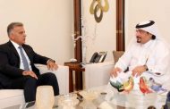 اللواء إبراهيم التقى السفير القطري في زيارة وداعية