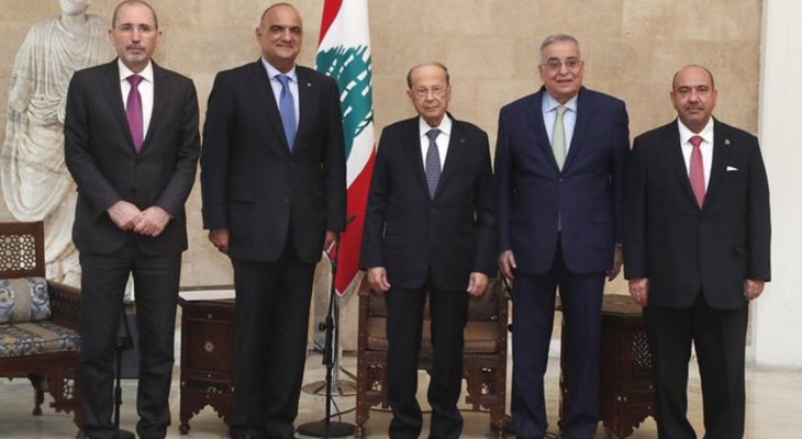 الرئيس عون تمنى خلال لقائه الخصاونة أن تقدَّم كل التسهيلات اللازمة للشاحنات اللبنانية