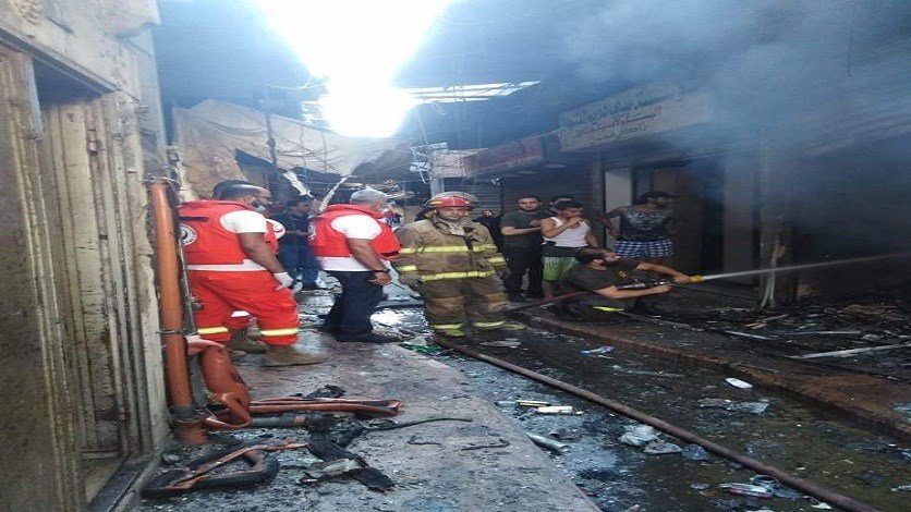 إضرام النار في محلين في أسواق طرابلس