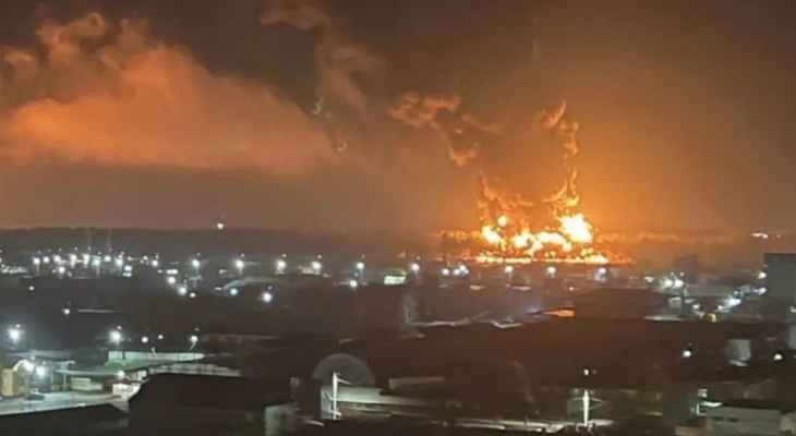 وكالات روسية: حريق هائل في منشأة لتخزين النفط في مدينة بريانسك القريبة من أوكرانيا