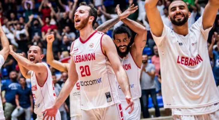 منتخب لبنان لكرة السلة الى ربع نهائي بطولة آسيا بعد فوزه على الهند بنتيجة 104-63
