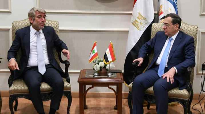 فياض التقى نظيره المصري وتأكيد على جهوزية ضخ الغاز الطبيعي إلى لبنان فور استكمال الإجراءات
