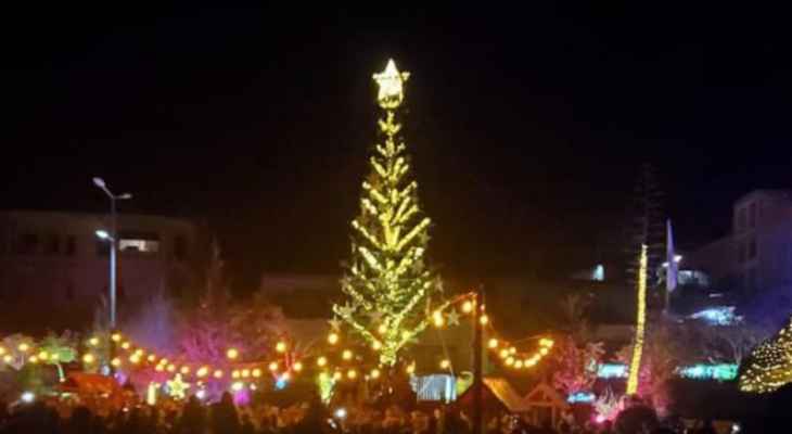إضاءة شجرة الميلاد في بلدة جديدة مرجعيون
