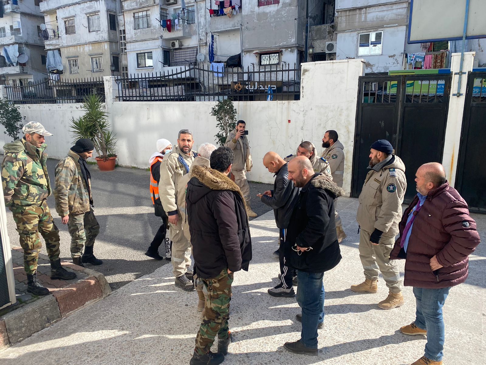 جانب من الزيارات الميدانية التي يقوم بها الدفاع المدني كشافة الرسالة في محافظة اللاذقية