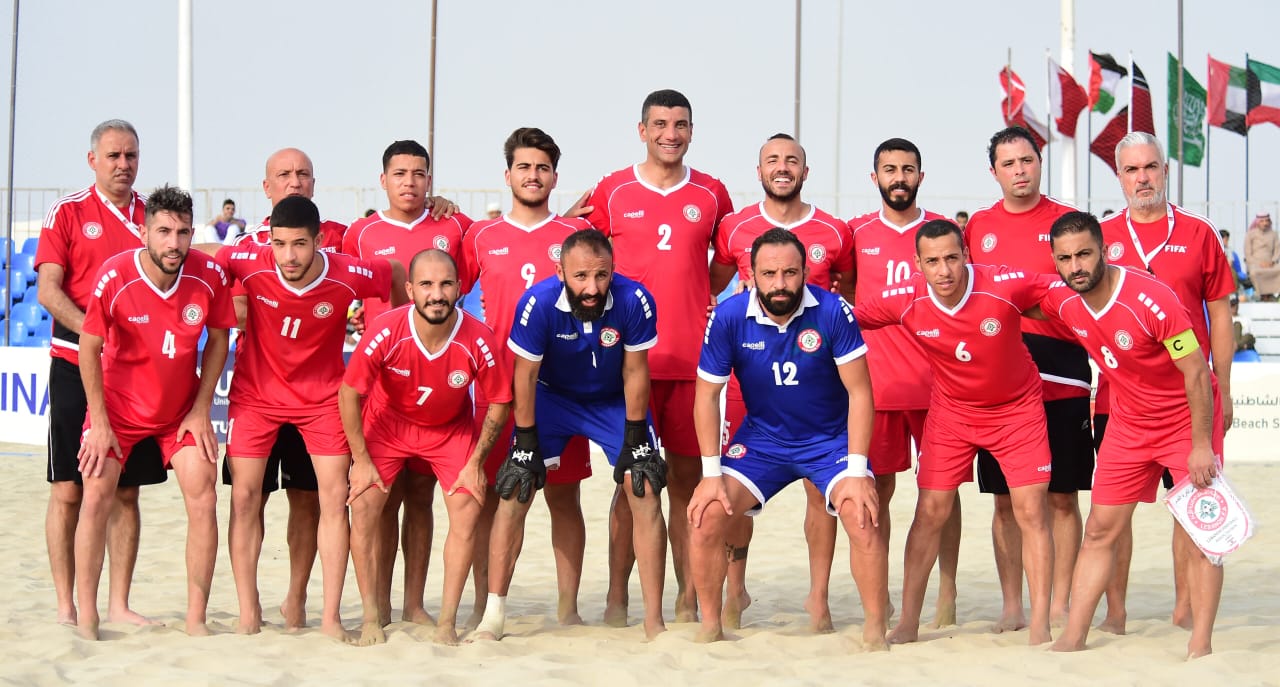 لبنان يفوز على السعودية في كأس العرب لكرة القدم الشاطئية