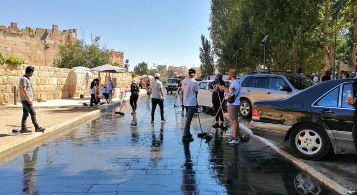 حملة نظافة في محيط قلعة بعلبك وجوارها تحت عنوان 