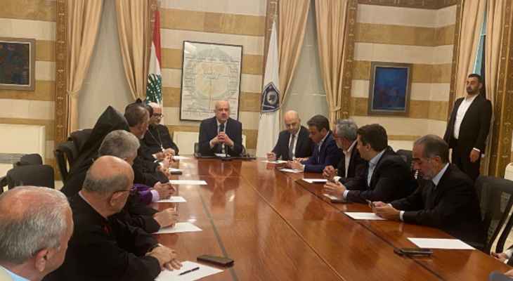 مولوي عرض مع مراجع روحية وسياسية لشؤون تتعلق بالواقع الأمني في بيروت وبخاصة في منطقتي الجميزة ومار مخايل