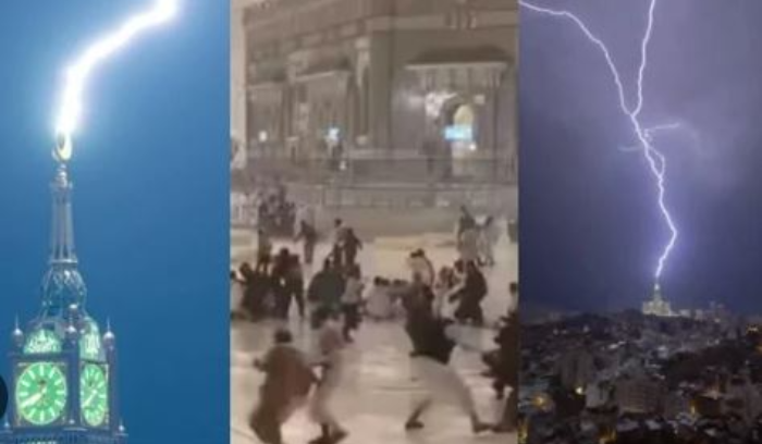 رياح عاتية وبرق وأمطار غزيرة تضرب مكة المكرمة